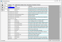 Example data dictionary description editor